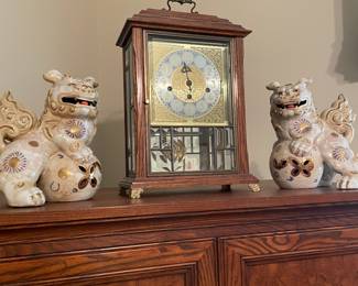 Clock & Foo dogs