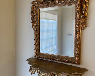 Mirror & sconce
