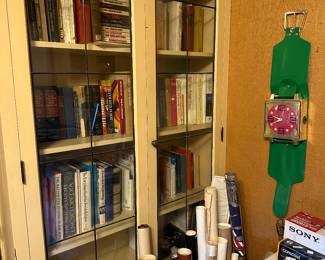 The library. You're not seeing all of it, it's packed full in this room.