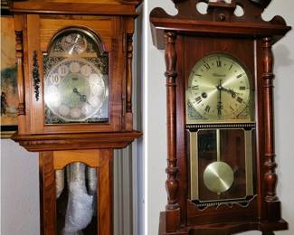Grandmother Clock and pendulum wall clock