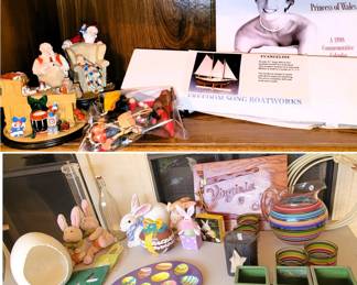 Holiday decor, outdoor items, boat kit