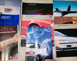 1980s new car brochures