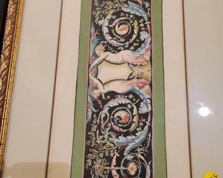 Close ups of original Italian Cherub art, in groupings