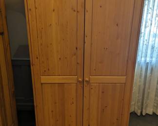 Tall Wardrobe 73.75"tall 29.5" wide 23.25" deep