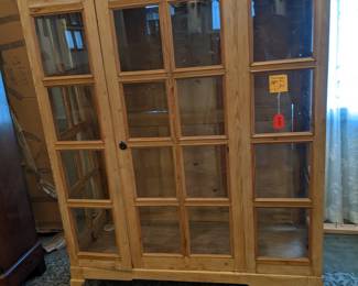 Multi Pane Window Display Case 75.5"h 55"w 22"d