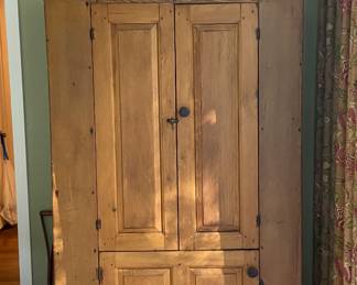Blind door antique cupboard
