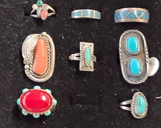 Turquoise rings 