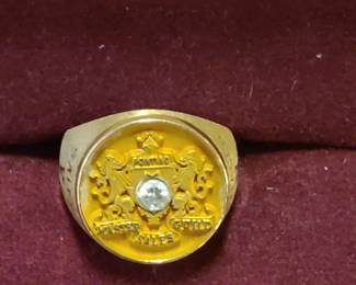 Pontiac Motors Gold ring 