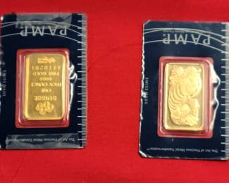 1 ounce Gold bars