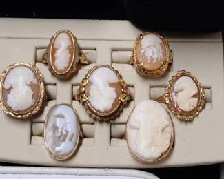 Gorgeous Antique Cameo rings 