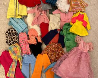 Lots of Vintage Barbie Clothes