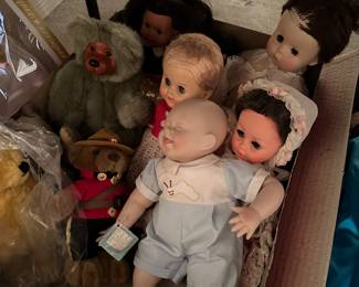 Selection of Vintage Dolls