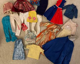 Lots of Vintage Barbie Clothes