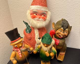 Vintage Smokers, Troll & Santa.
