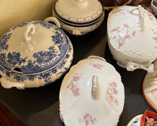 Vintage Porcelain Lidded Casserole