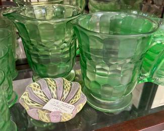 Uranium Glass Pitchers