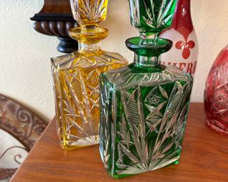 Bohemian Glass Decanters