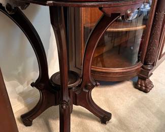 Antique Marble Top Side Table