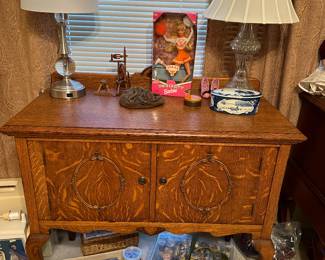 Antique Tiger Oak Cabinet