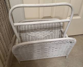Wicker Magazine Rack