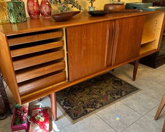 Danish Teak Credenza/Hutch