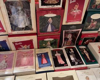 Large Selection of Hallmark Ornaments - Barbie