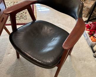 Danish Teak & Leather Desk Chair - Svend Madsen