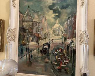 C. Jernigan Framed Oil