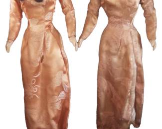 Vintage Asian Girls with Original Hats