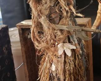 Assemblage Warrior by Richard Fitzgerald (know for his beaded skulls)