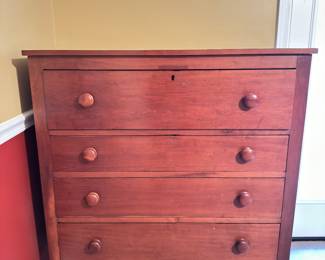 antique cherry 4-drawer dresser