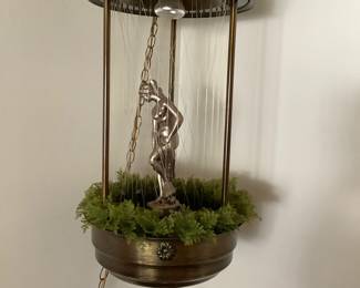 Vintage oil hanging light