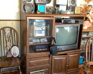 Entertainment center, CD player/radio/cassette