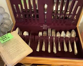 Vintage silver plate flatware set