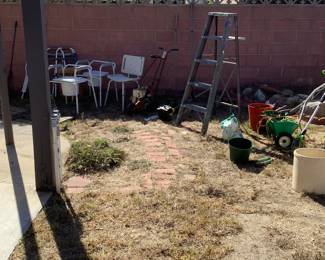 New and used walkers, crutches, seeder, ladder