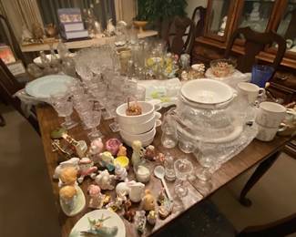 Crystal, Fostoria, Dishwater, China, Decorative