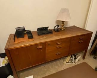 Office Teak Credenza 