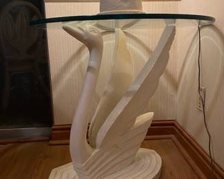 Swan Glass Top Table