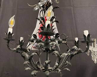 Italian  chandelier crystals cleaned and in bag