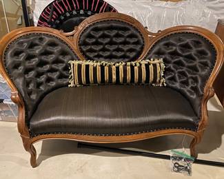 Horsehair settee
