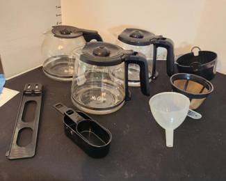 Mr coffee carafes, filter and scoops