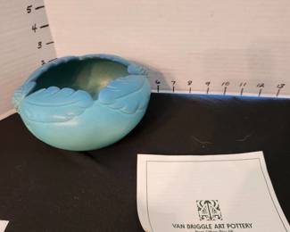 Van Briggle vase approx 3" tall excellent condition