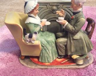 Norman Rockwell's "Tea with cat" figurine