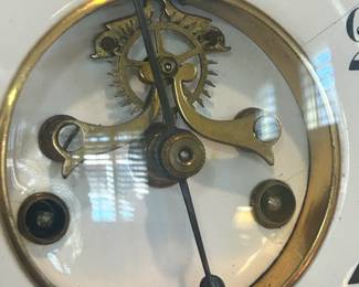 Antique Waterbury "Kent" Scroll Tambour Clock