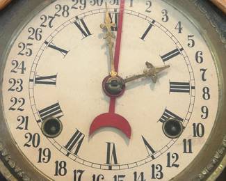 Antique Waterbury "The Prophet" Calendar Clock 