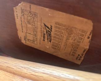 1940s Zenith 5-11619 Tube Radio 