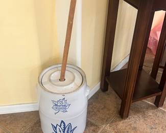 Western Stoneware Butter Churn 3 Gallon