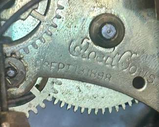 Antique Waterbury "Kent" Scroll Tambour Clock