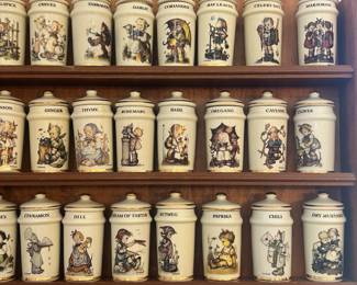 1987 Danbury Mint Hummel Spices and Rack 