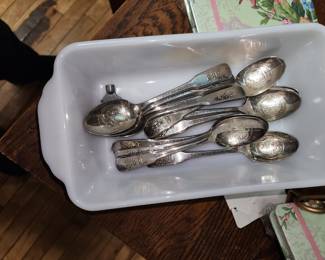 BI-Centenial SIlver Plated 1st States Colonial Spoons